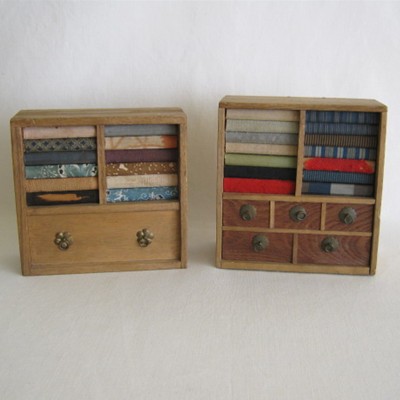 Miniature Merchant's Fabric Tansu, #2